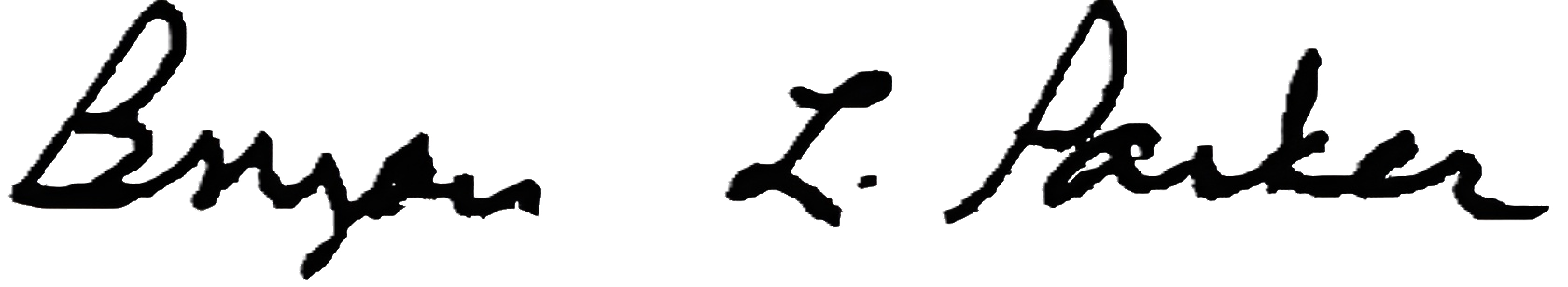 Bryan L. Parker signature