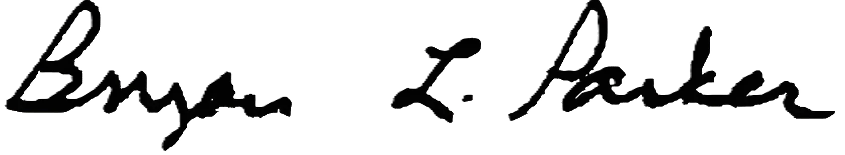 Bryan L. Parker signature
